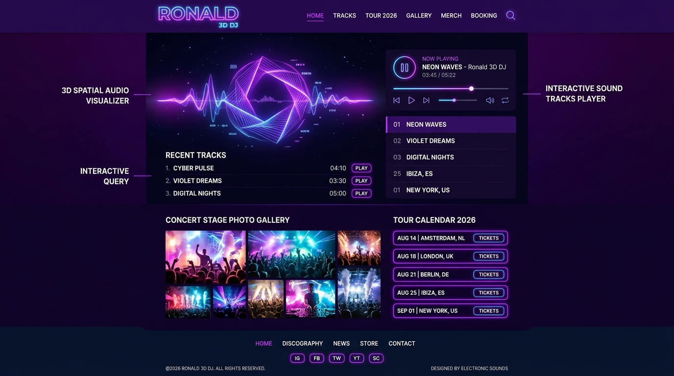 RONALD 3D DJ Portfolio